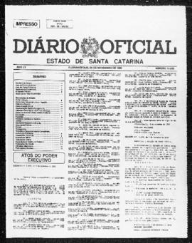 Diário Oficial do Estado de Santa Catarina. Ano 55. N° 14065 de 06/11/1990