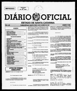Diário Oficial do Estado de Santa Catarina. Ano 63. N° 15600 de 22/01/1997