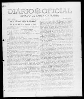 Diário Oficial do Estado de Santa Catarina. Ano 28. N° 6870 de 21/08/1961