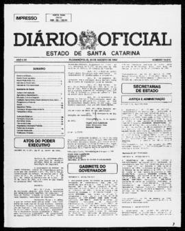 Diário Oficial do Estado de Santa Catarina. Ano 57. N° 14516 de 31/08/1992