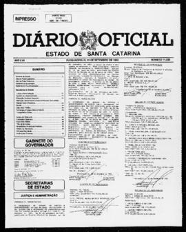 Diário Oficial do Estado de Santa Catarina. Ano 57. N° 14532 de 23/09/1992