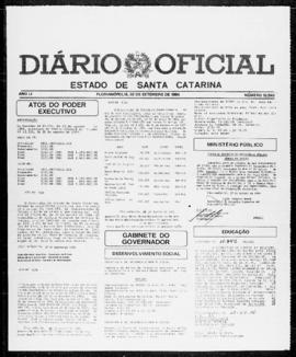 Diário Oficial do Estado de Santa Catarina. Ano 51. N° 12540 de 03/09/1984