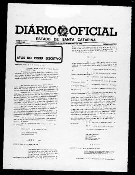 Diário Oficial do Estado de Santa Catarina. Ano 46. N° 11613 de 28/11/1980