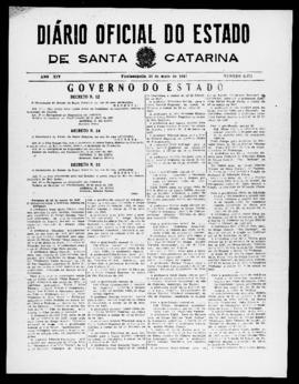 Diário Oficial do Estado de Santa Catarina. Ano 14. N° 3471 de 23/05/1947