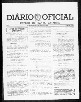 Diário Oficial do Estado de Santa Catarina. Ano 51. N° 12631 de 18/01/1985