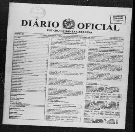 Diário Oficial do Estado de Santa Catarina. Ano 71. N° 17522 de 23/11/2004