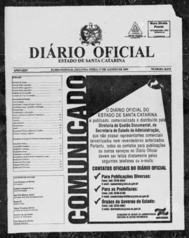 Diário Oficial do Estado de Santa Catarina. Ano 75. N° 18670 de 17/08/2009