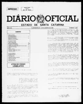 Diário Oficial do Estado de Santa Catarina. Ano 58. N° 14851 de 12/01/1994
