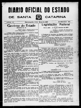 Diário Oficial do Estado de Santa Catarina. Ano 4. N° 883 de 20/03/1937