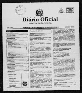 Diário Oficial do Estado de Santa Catarina. Ano 76. N° 19022 de 04/02/2011