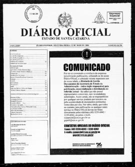 Diário Oficial do Estado de Santa Catarina. Ano 74. N° 18358 de 12/05/2008