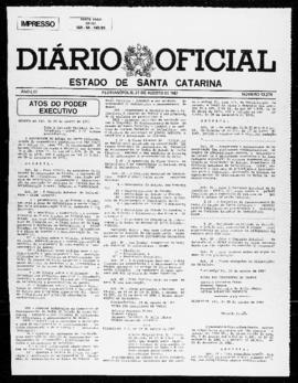 Diário Oficial do Estado de Santa Catarina. Ano 53. N° 13274 de 21/08/1987