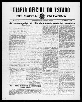 Diário Oficial do Estado de Santa Catarina. Ano 6. N° 1642 de 20/11/1939