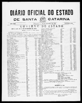 Diário Oficial do Estado de Santa Catarina. Ano 21. N° 5261 de 23/11/1954
