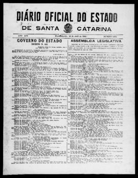 Diário Oficial do Estado de Santa Catarina. Ano 16. N° 3921 de 18/04/1949