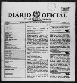 Diário Oficial do Estado de Santa Catarina. Ano 70. N° 17503 de 22/10/2004