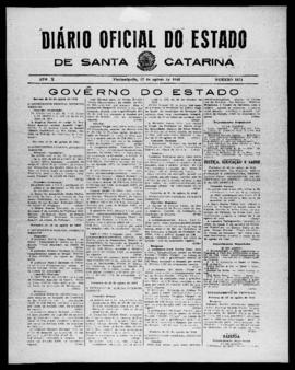 Diário Oficial do Estado de Santa Catarina. Ano 10. N° 2571 de 27/08/1943