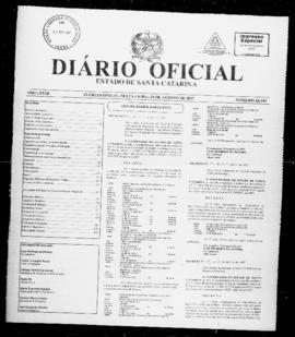 Diário Oficial do Estado de Santa Catarina. Ano 73. N° 18193 de 24/08/2007