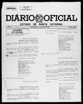 Diário Oficial do Estado de Santa Catarina. Ano 53. N° 13203 de 13/05/1987