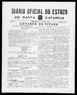 Diário Oficial do Estado de Santa Catarina. Ano 20. N° 5001 de 14/10/1953