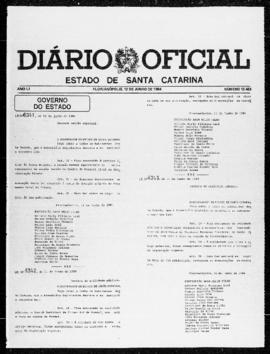 Diário Oficial do Estado de Santa Catarina. Ano 51. N° 12483 de 12/06/1984