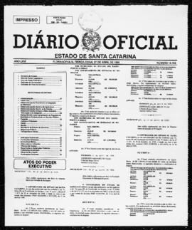 Diário Oficial do Estado de Santa Catarina. Ano 66. N° 16152 de 27/04/1999