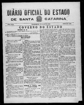 Diário Oficial do Estado de Santa Catarina. Ano 18. N° 4395 de 10/04/1951