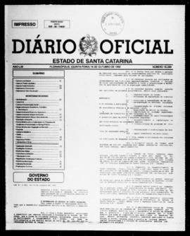 Diário Oficial do Estado de Santa Catarina. Ano 62. N° 15290 de 19/10/1995