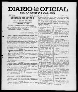 Diário Oficial do Estado de Santa Catarina. Ano 27. N° 6580 de 14/06/1960