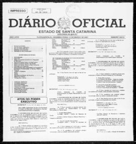Diário Oficial do Estado de Santa Catarina. Ano 68. N° 16618 de 12/03/2001
