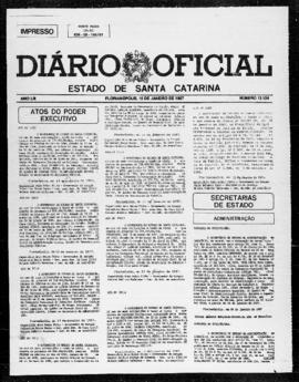 Diário Oficial do Estado de Santa Catarina. Ano 53. N° 13124 de 15/01/1987