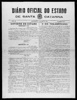 Diário Oficial do Estado de Santa Catarina. Ano 11. N° 2718 de 13/04/1944