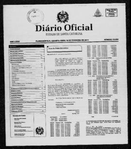 Diário Oficial do Estado de Santa Catarina. Ano 76. N° 19030 de 16/02/2011