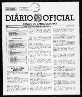 Diário Oficial do Estado de Santa Catarina. Ano 66. N° 16121 de 09/03/1999