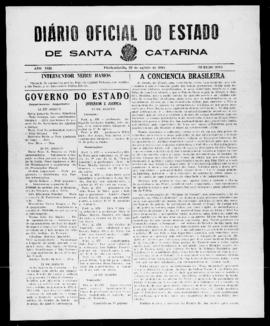 Diário Oficial do Estado de Santa Catarina. Ano 8. N° 2083 de 22/08/1941