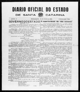 Diário Oficial do Estado de Santa Catarina. Ano 5. N° 1188 de 22/04/1938