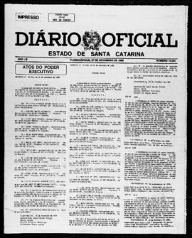 Diário Oficial do Estado de Santa Catarina. Ano 53. N° 13093 de 27/11/1986