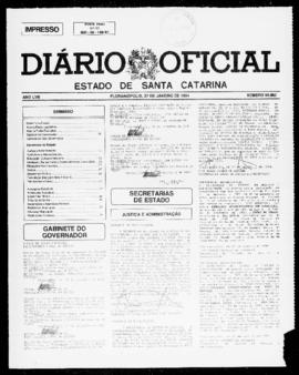 Diário Oficial do Estado de Santa Catarina. Ano 58. N° 14862 de 27/01/1994