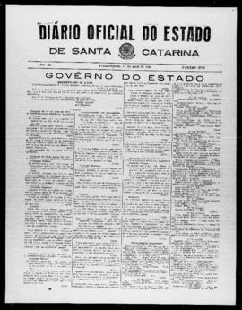 Diário Oficial do Estado de Santa Catarina. Ano 11. N° 2719 de 14/04/1944