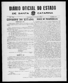 Diário Oficial do Estado de Santa Catarina. Ano 8. N° 2058 de 21/07/1941