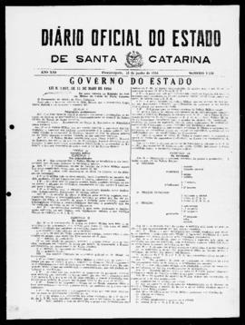 Diário Oficial do Estado de Santa Catarina. Ano 21. N° 5156 de 15/06/1954