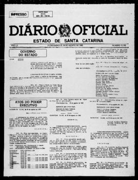 Diário Oficial do Estado de Santa Catarina. Ano 52. N° 12782 de 29/08/1985