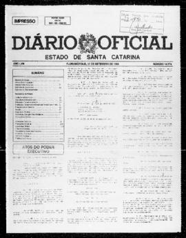 Diário Oficial do Estado de Santa Catarina. Ano 58. N° 14774 de 17/09/1993