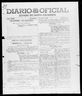 Diário Oficial do Estado de Santa Catarina. Ano 28. N° 6861 de 07/08/1961