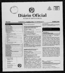 Diário Oficial do Estado de Santa Catarina. Ano 76. N° 19008 de 17/01/2011
