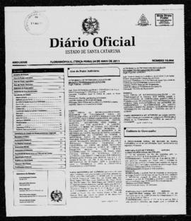 Diário Oficial do Estado de Santa Catarina. Ano 77. N° 19094 de 24/05/2011