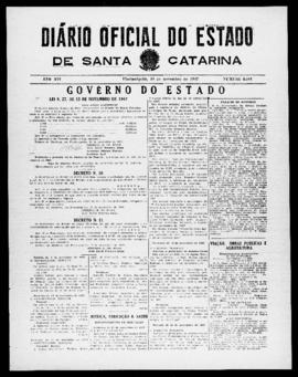 Diário Oficial do Estado de Santa Catarina. Ano 14. N° 3591 de 18/11/1947