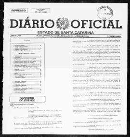 Diário Oficial do Estado de Santa Catarina. Ano 68. N° 16823 de 11/01/2002