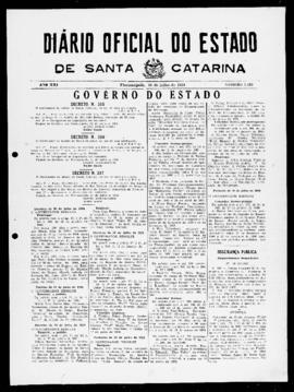 Diário Oficial do Estado de Santa Catarina. Ano 21. N° 5185 de 30/07/1954