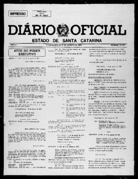 Diário Oficial do Estado de Santa Catarina. Ano 52. N° 12776 de 21/08/1985